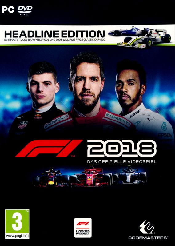 F1 2018 box art for Xbox One